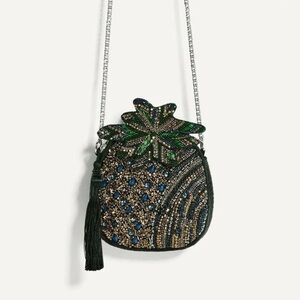 Zara Embellished Crossbody Bag